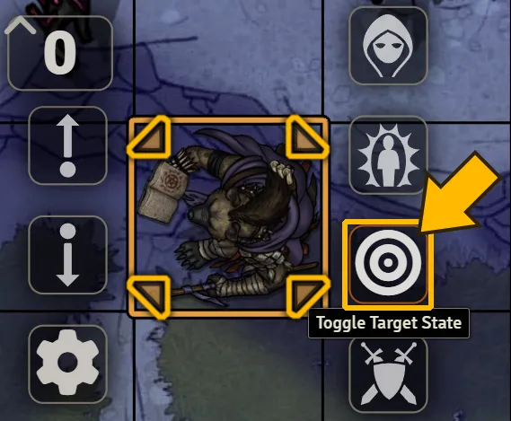 Token Contextual Menu to Target